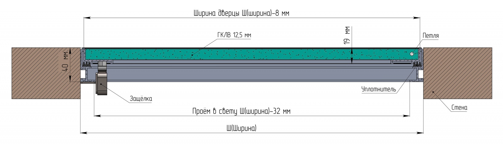 Люк под покраску Мастер (Алкрафт) схема установки