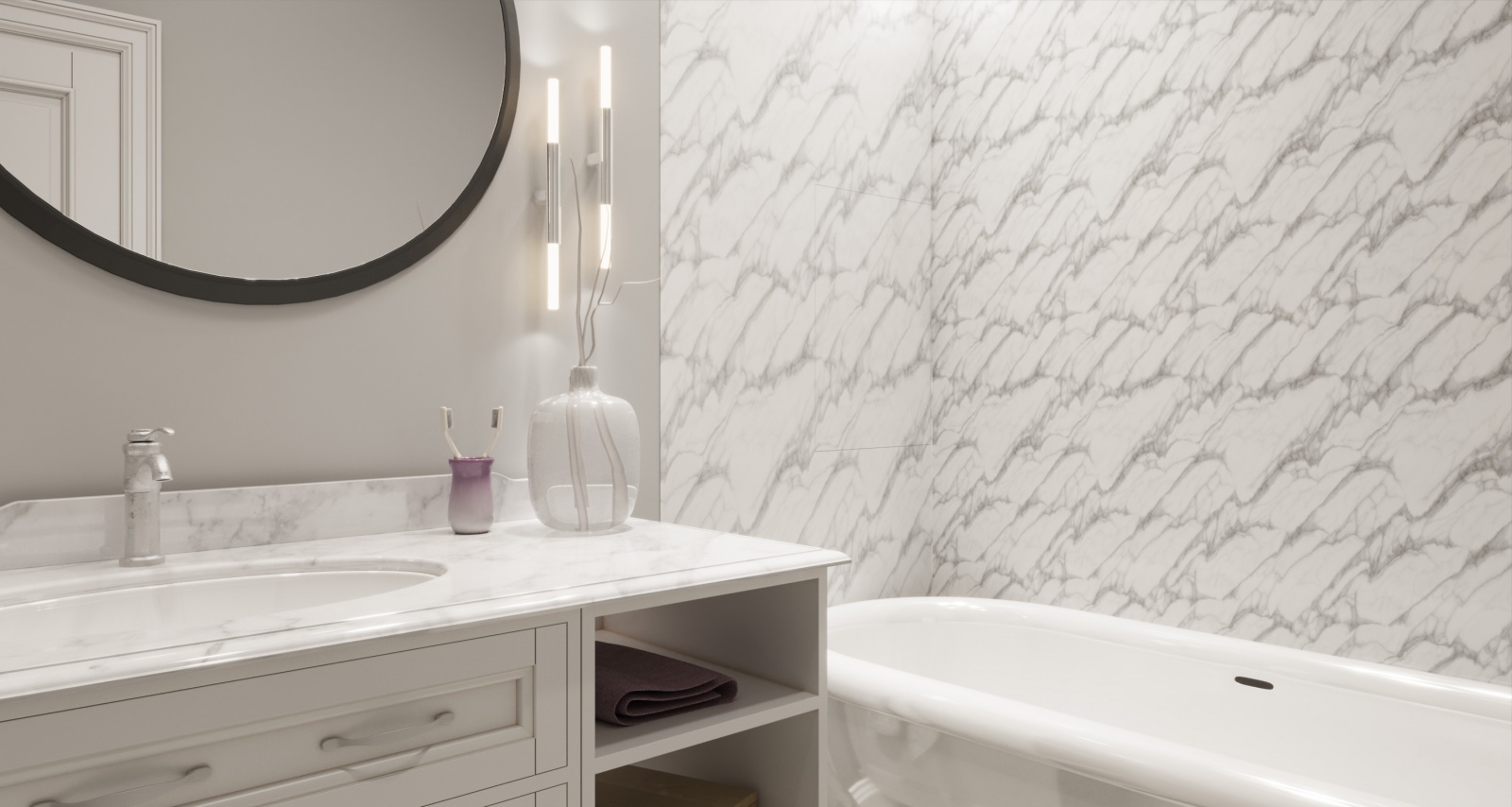 Люк под плитку "Механик" (Алкрафт) в интерьере